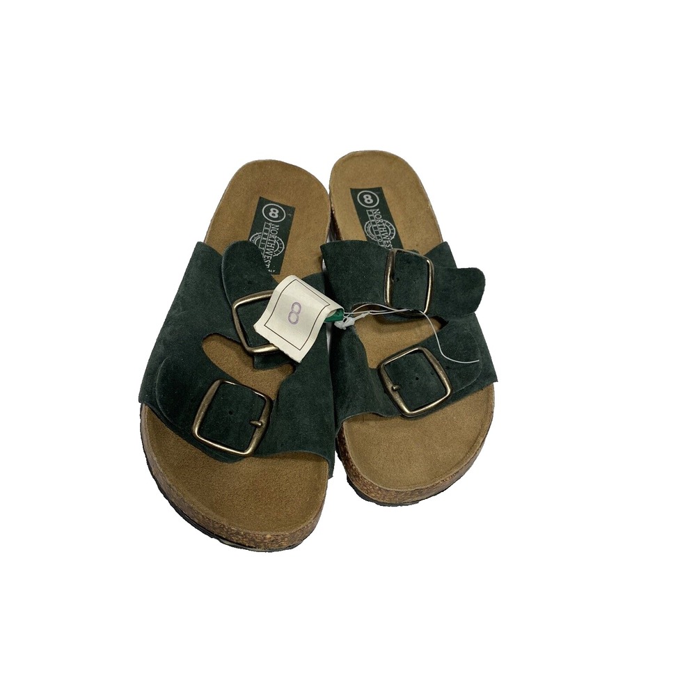 northwest territory womens slip on sandals size 8 made in italy